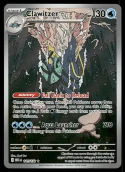 Pokemon Cards Clawitzer 141/132 Mega Evolution Illustration Rare NM *2 - Image 1