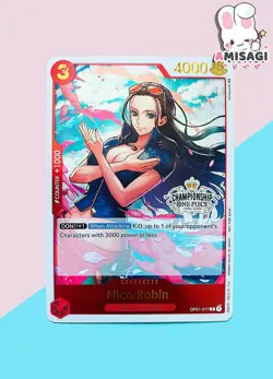 One Piece Card Game - Nico Robin OP01-017 R Foil Carta Promo TCG - Image 1