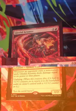 Gleeful Arsonist (Extended Art) Commander: Duskmourn: House of Horror Regular - Image 1