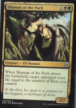 Shaman of the Pack - Eternal Masters: #205, Magic: The Gathering Nm C307 - Image 1