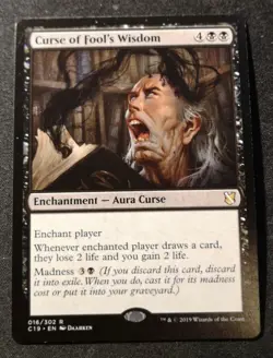 Curse Of Fool's Wisdom - C19 - MTG - EN - NM - 016/302 - Image 1