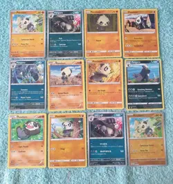 PANCHAM & PANGORO BUNDLE OF POKEMON CARDS - Image 1