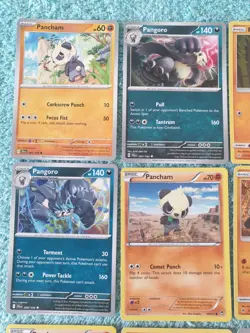 PANCHAM & PANGORO BUNDLE OF POKEMON CARDS - Image 2