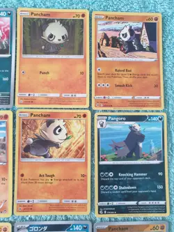PANCHAM & PANGORO BUNDLE OF POKEMON CARDS - Image 3