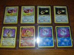 Pokemon TCG Team Rocket & Jungle Unlimited Lot Eevee Flareon Jolteon Vaporeon MP - Image 1