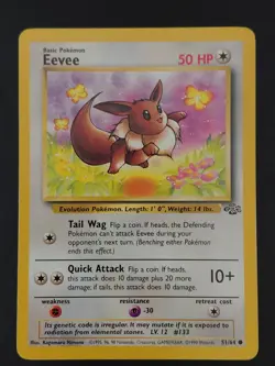 Pokemon TCG Team Rocket & Jungle Unlimited Lot Eevee Flareon Jolteon Vaporeon MP - Image 2
