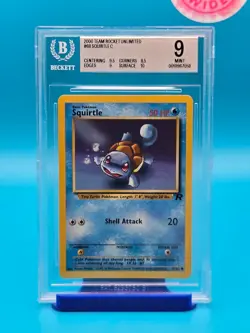 BGS 9 - 2000 Pokemon Team Rocket Unlimited #68 Squirtle C - Image 1