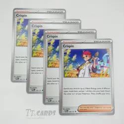 Crispin 105/131 x4 Playset 4x Pokemon TCG SV Prismatic Evolutions - 4 Card Set - Image 1