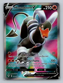 Pokemon SWSH03: Darkness Ablaze #178/189 Houndoom V (Full Art) - Image 1