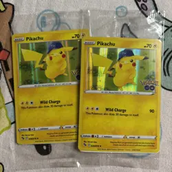 [ NM ] Pikachu 028/078 Pokemon GO Promo Holo Rare Stamped SEALED x2 - Image 1