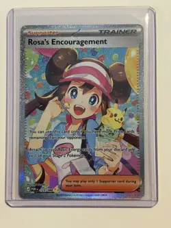 Pokemon TCG Rosa’s Encouragement SIR 123/088 Perfect Order NM - Image 1