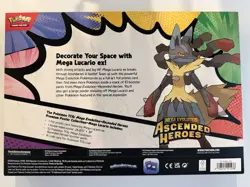 Pokemon TCG Ascended Heroes Premium Poster Collection Mega Lucario Sealed Box - Image 2