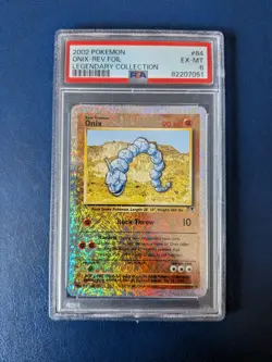 Pokemon TCG Onix Reverse Holo 84/110 Legendary Collection PSA 6 WOTC Card - Image 1