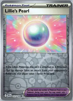 Pokemon Card - Lillie's Pearl Journey Together 151/159 Uncommon Reverse Holo NM - Image 1