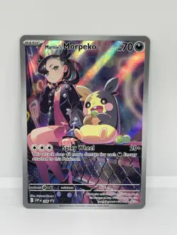 Marnie's Morpeko SVP 206 Illustration Rare Battle Deck Promo Pokemon Card NM. - Image 1