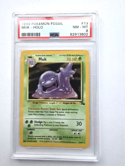 Pokemon Muk - 13/62 - Holo - PSA 8 - Image 1