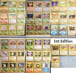 1st EDITION Pokemon w/ Stamp TCG WOTC Base Card Lot w/ some SHADOWLESS - $ OBO - Image 1