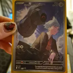 Pokemon TCG Steven's Beldum 207 SV Scarlet & Violet Promo Full Art Holo - Image 2