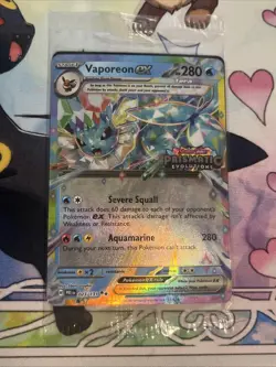 Vaporeon EX 023/131 | Double Rare | NM English | Prismatic | Stamped Promo - Image 1