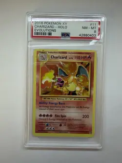 The Pokemon Company Charizard 11/108 Evolutions Holo Rare PSA 8 (2016) - Image 1