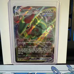 Rayquaza VMAX 111/203 Holo VMAX Rare Evolving Skies Pokemon Near Mint - Image 1