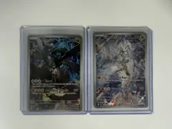 Pokemon TCG Black & White Full Art Holo N's Reshiram & N's Zekrom (2, 1 of each) - Image 1