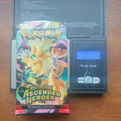 Pokemon Tcg Mega Evolution ascended heroes Heavy 22.69g Booster Pack New Sealed - Image 1