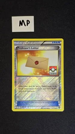 Professor’s Letter Crosshatch Stamped 123/146 MP XY Base Pokemon League Series - Image 1
