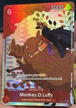 Monkey D. Luffy Holo Alt Art Rare One Piece TCG Gift Collection 2023 P-001 NM - Image 2