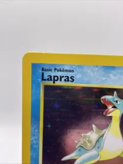 Lapras 10/62 Pokemon Fossil Unlimited Holo Rare Card WOTC Crease - Image 2