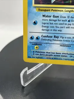 Lapras 10/62 Pokemon Fossil Unlimited Holo Rare Card WOTC Crease - Image 5