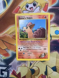 Blaine's VULPIX 65/132 - COMMON - Gym Heroes - VINTAGE WOTC POKEMON CARD - NM - Image 1