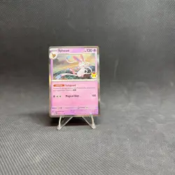 One (1) Pokemon Day 2025 Stamped Sylveon 040/131 Holo Foil Exclusive Promo Card - Image 1