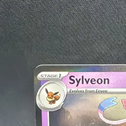 One (1) Pokemon Day 2025 Stamped Sylveon 040/131 Holo Foil Exclusive Promo Card - Image 3