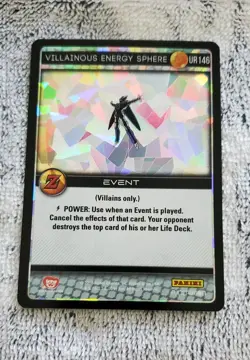 Villainous Energy Sphere Foil UR 146 Dragon Ball Panini Card - Image 1