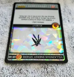 Villainous Energy Sphere Foil UR 146 Dragon Ball Panini Card - Image 3