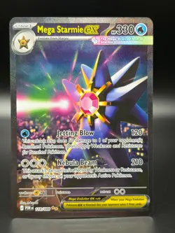 NM Mega Starmie ex 118/088 Me03: Perfect Order Holo card. 143 - Image 1