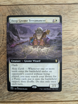 Deep Gnome Terramancer Borderless Extended Art CLB - 607 MtG Magic the Gathering - Image 1