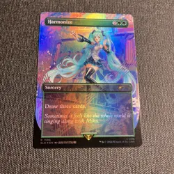 Harmonize - NM RAINBOW FOIL - Secret Lair x Hatsune Miku 1596 - MTG magic - Image 1