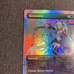 Harmonize - NM RAINBOW FOIL - Secret Lair x Hatsune Miku 1596 - MTG magic - Image 2