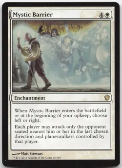 Mystic Barrier - Commander 2013 - Rare - Magic: The Gathering - Image 1