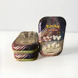 NEW POKEMON TCG SCARLET & VIOLET PALDEAN FATES MINI TIN SHINY MAUSHOLD - Image 1