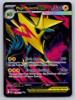 Mega Manectric ex 158/132 Ultra Rare Mega Evolution Near Mint - Image 1