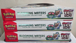 Lot of (3) Pokemon 151 Blooming Waters Premium Collection Boxes SEALED - Image 3