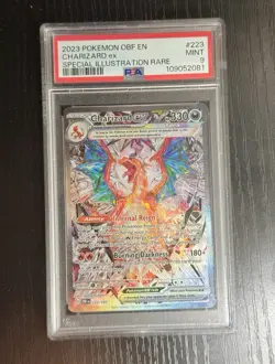 2023 Pokemon Obsidian Flames Charizard ex #223 Special Illustration Rare PSA 9 - Image 1