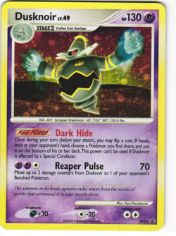 Dusknoir Holo Promo Pokemon TCG Stormfront Three Pack Blisters DP33 LP - Image 1