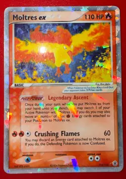 Pokemon EX Fire Red & Leaf Green Moltres EX Holo Rare 115/112 MP - Image 1