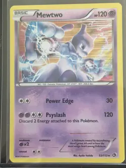 Pokemon TCG Mewtwo Legendary Treasures 53/113 Holo Rare. - Image 1