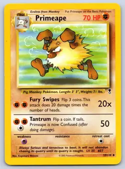 Primeape 59/110 Uncommon Legendary Collection Pokemon 2002 NM - Image 1