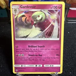 Gardevoir 141/214 Holo Rare Lost Thunder Pokemon Reverse Holo Near Mint - Image 1